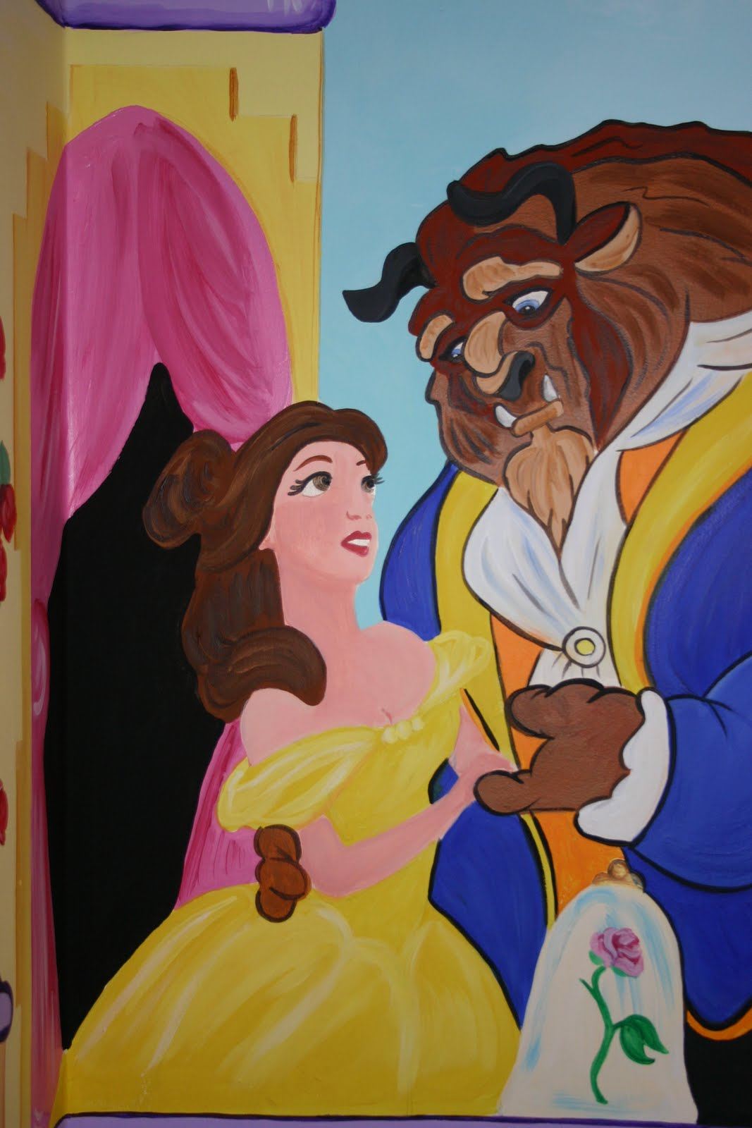 disney princesses mural