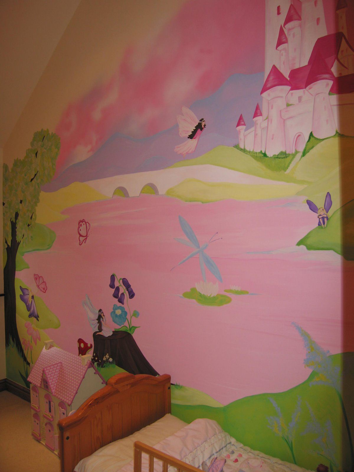 fairy castle mural